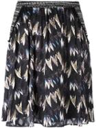 Diane Von Furstenberg Printed Pleated Skirt