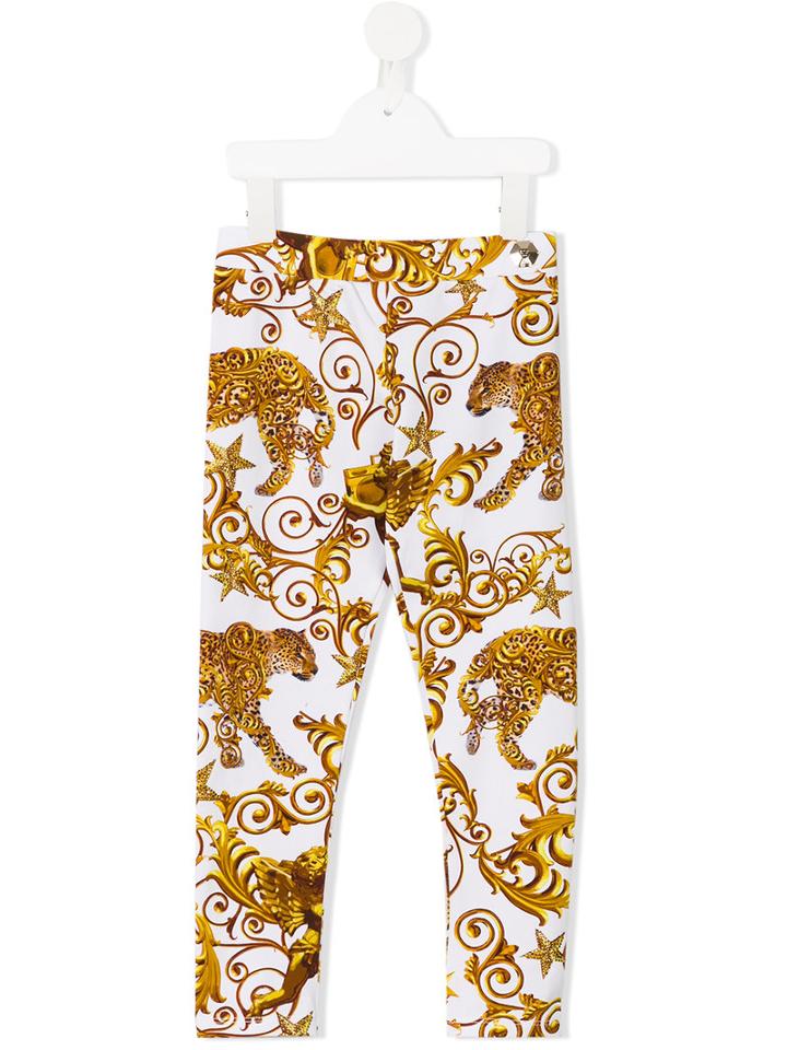 Philipp Plein Kids Vanilla Leggings, Girl's, Size: 12 Yrs, Grey