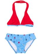 Oscar De La Renta Kids - Contrast Bikini - Kids - Polyester/spandex/elastane - 8 Yrs, Red