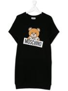 Moschino Kids Teen Teddy Bear Dress - Black
