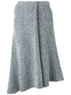 Fad Three Flared Asymmetric Skirt