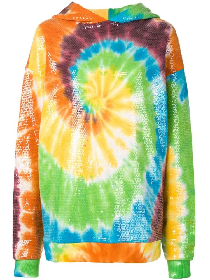 R13 Tie-dye Sequin Hoodie - Green