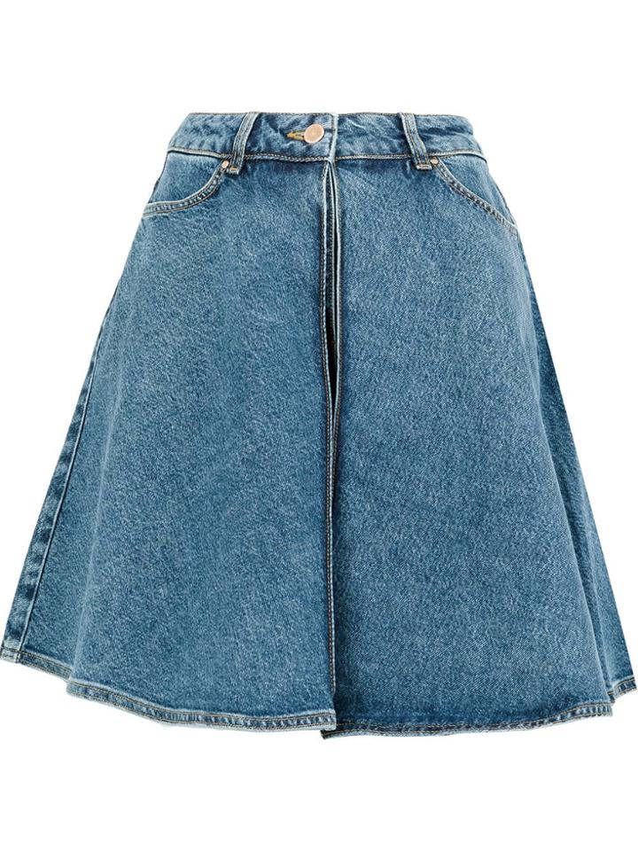 Aalto A-line Denim Skirt - Blue