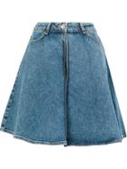 Aalto A-line Denim Skirt - Blue