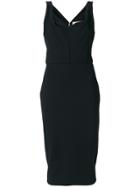 Victoria Beckham Sweetheart Neckline Fitted Dress - Black