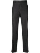 Canali Tailored Straight Leg Trousers - Black