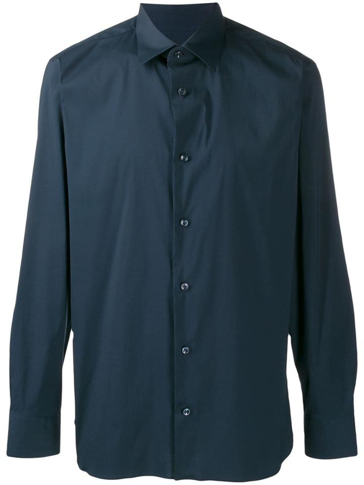 Z Zegna Classic Collared Shirt - Blue