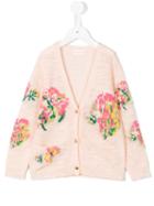 Simple Kids Floral Cardigan, Girl's, Size: 8 Yrs, Pink/purple