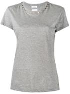 Valentino Rockstud T-shirt, Women's, Size: Medium, Grey, Cotton