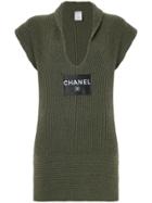 Chanel Vintage Chanel Vintage Logos Sleeveless One Piece - Green