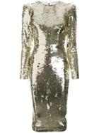 Alex Perry Elisa Sequin Dress - Metallic
