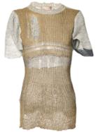 Vivienne Westwood Intellectual Jumper, Adult Unisex, Size: S/m, Brown, Silk/cotton/linen/flax/metallic Fibre