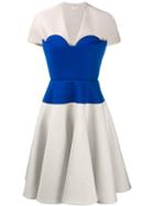 Delpozo Bustier Panel A-line Dress, Women's, Size: 38, Pink, Cotton/acetate/viscose
