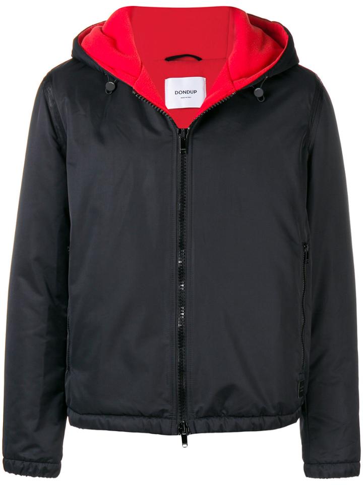 Dondup Hooded Zipped Jacket - Blue