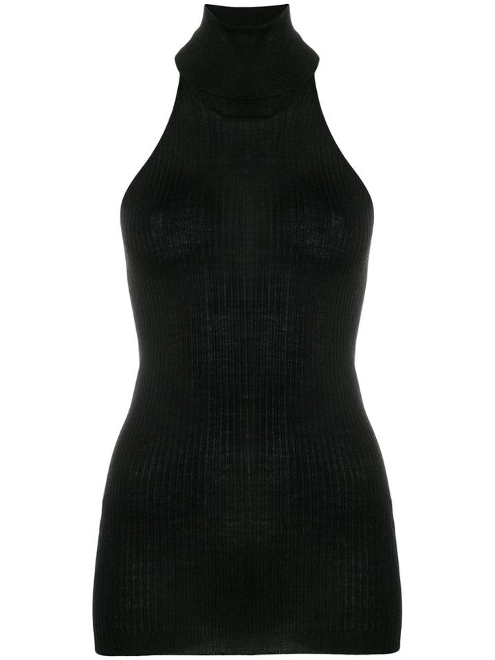 Prada Sleeveless Knitted Top - Black