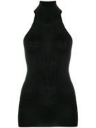 Prada Sleeveless Knitted Top - Black
