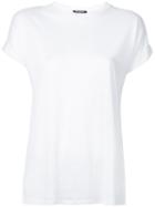 Balmain - Crewneck T-shirt - Women - Linen/flax/viscose - 38, White, Linen/flax/viscose