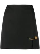 Versace Safety Pin A-line Skirt - Black