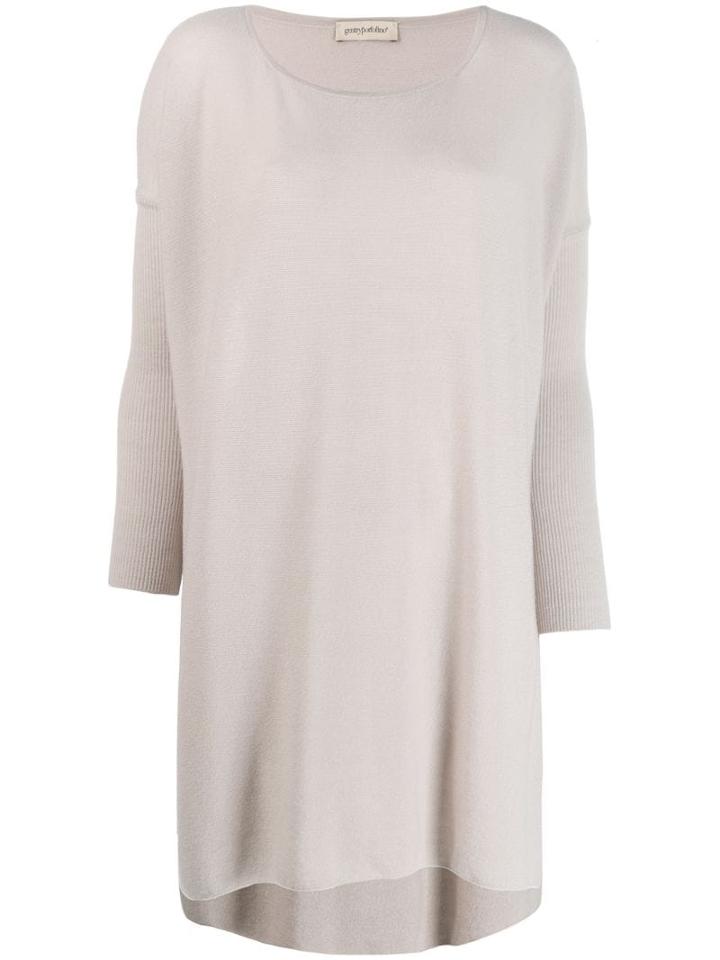 Gentry Portofino Longline Knit Jumper - Pink