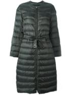 Max Mara Belted Oversized Coat, Women's, Size: 42, Green, Feather Down/polyamide