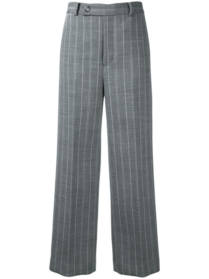 Rito Pinstripe Trousers - Grey