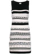 Chanel Vintage Striped Dress - Black
