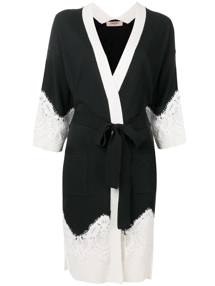 Twin-set Lace Kimono - Black