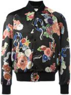 Saint Laurent Lightweight Love Teddy Jacket, Men's, Size: 52, Black, Silk/cotton/polyamide/spandex/elastane