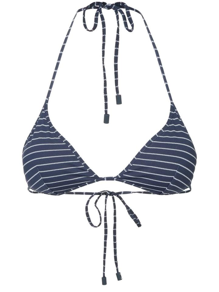 The Upside Striped Bikini Top - Blue