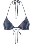 The Upside Striped Bikini Top - Blue