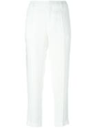 Maison Margiela High Waisted Tailored Trousers - White