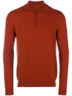 Pringle Of Scotland Zipped Neck Jumper - Brown