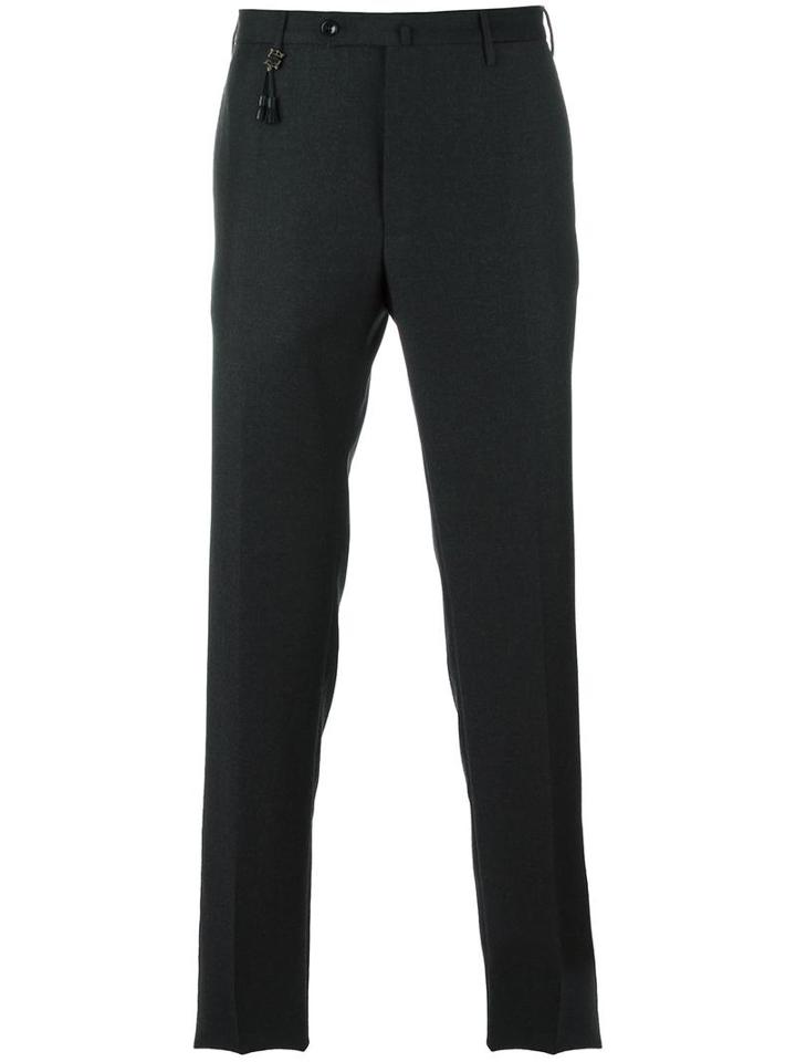Incotex Slim Fit Trousers, Men's, Size: 56, Grey, Wool