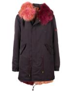 Mr & Mrs Italy Fur Trimmed Hood Parka - Red