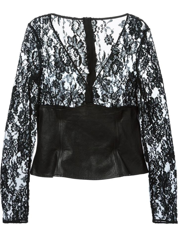 Dolce & Gabbana Vintage Floral Lace Blouse