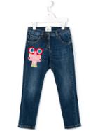 Fendi Kids Ff Detail Regular Jeans, Boy's, Size: 12 Yrs, Blue
