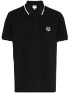 Kenzo Tiger Logo Polo Shirt - Black