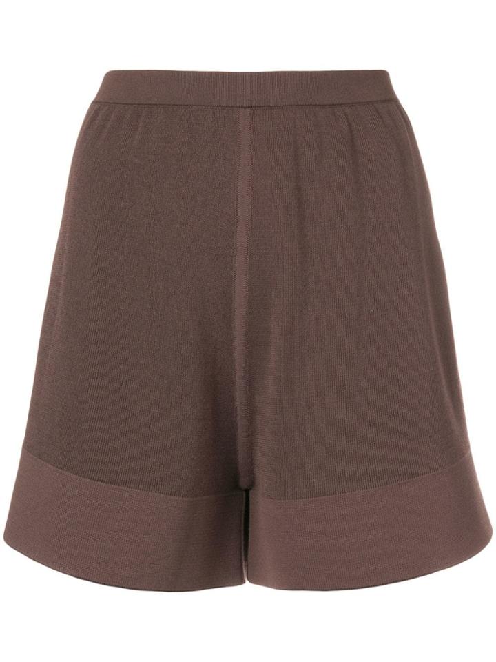Rick Owens Knitted Shorts - Brown
