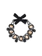 Night Market 'crystal Drop' Necklace - Black