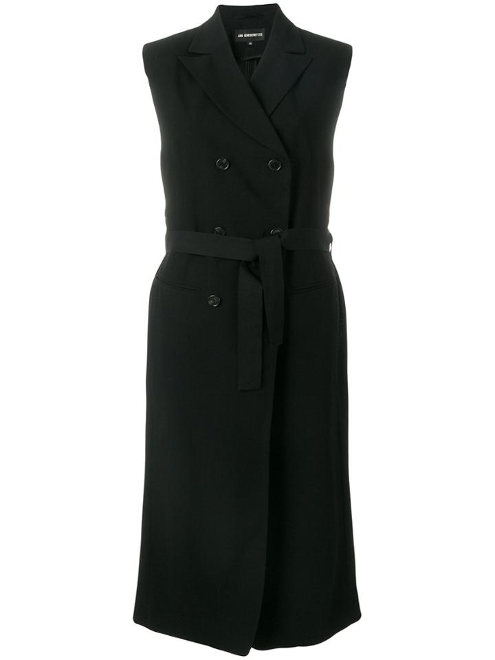 Ann Demeulemeester Blanche Sleeveless Trench - Black