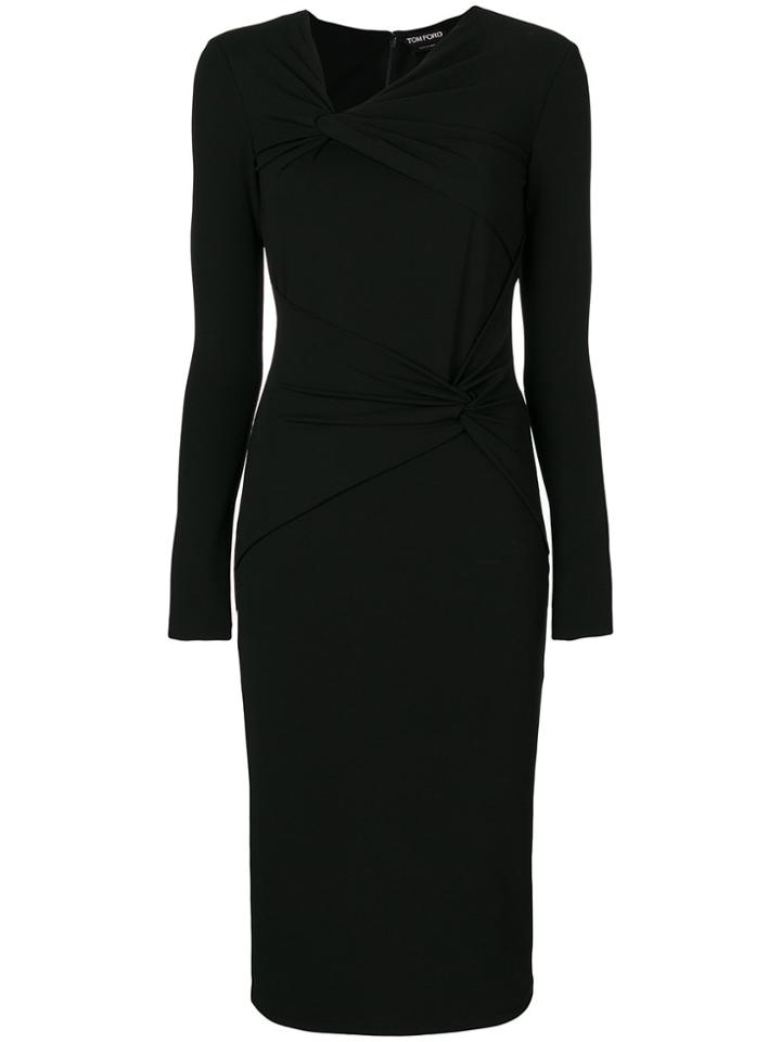 Tom Ford Stretch Knot-effect Dress - Black