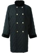 Yves Saint Laurent Vintage Beaver Fur Collar Coat, Women's, Size: Large, Black