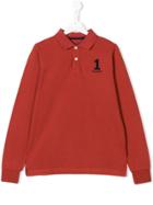 Hackett Kids Teen Number Patch Polo Shirt - Red