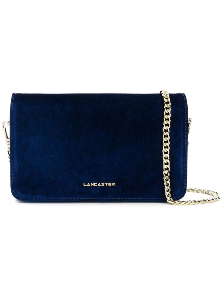 Lancaster Logo Plaque Crossbody Bag - Blue