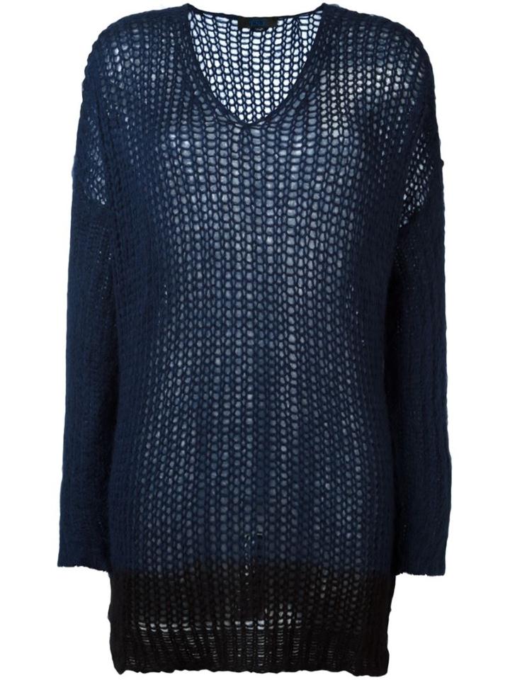 Twin-set Contrast Hem Blouse