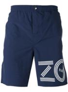 Kenzo - Logo Swim Shorts - Men - Nylon/polyester - M, Blue, Nylon/polyester