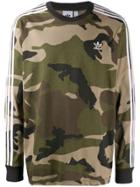 Adidas Camouflage Print Sweatshirt - Green