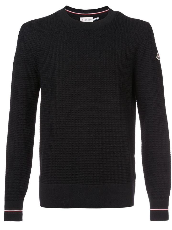 Moncler Textured Jumper - Black