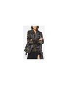 Fashion Concierge Vip Michael Kors - Camo Plonge Leather Moto Vest -