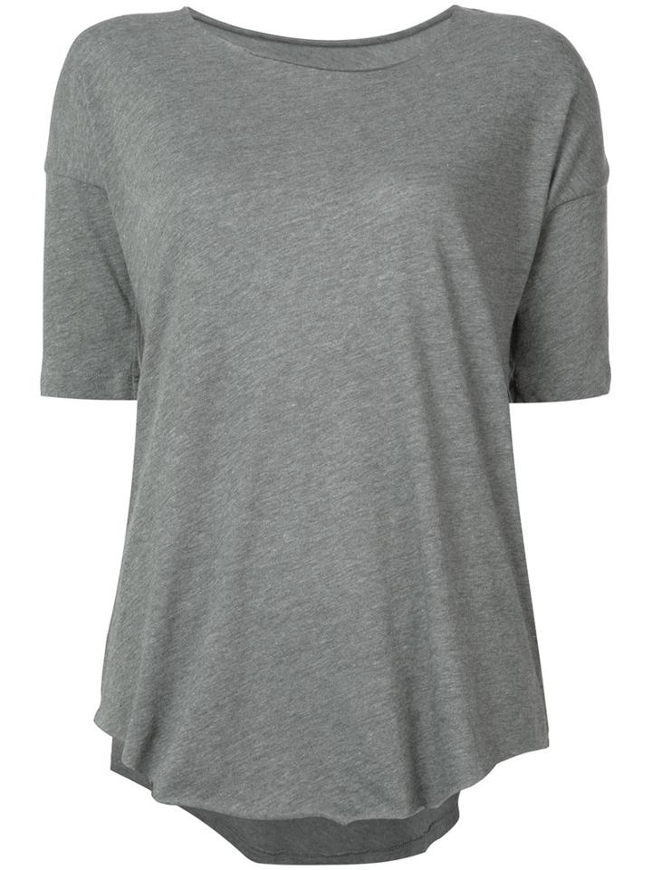 Raquel Allegra - Plain T-shirt - Women - Cotton/polyester - 3, Women's, Grey, Cotton/polyester